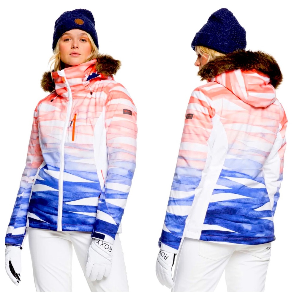 NWT Roxy Jet Ski Premium Snowboard Jacket ombré XS